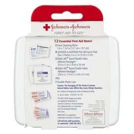 Johnson & Johnson First Aid to Go Kit - 12 Packs