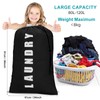 1 Pack Upgrade Extra Large Travel Laundry Bag with Drawstring，24"