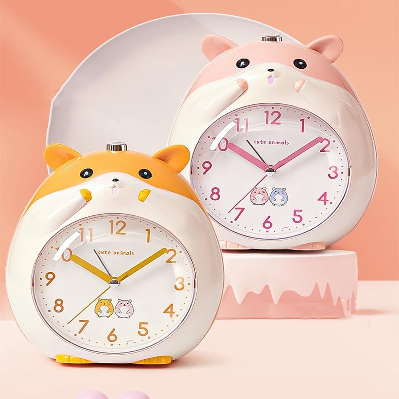 Alarm Clock, Loud Hamster, Alarm Clock, For Children, Analog Bell,