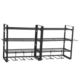 Unbranded 4 Layer Power Tool Organizer Wall Mount Garage Storage Rack for Drill Screws