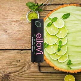 Ellovi Bálsamo Labial Natural de Mantequilla - Lima - Lo Suficientemente Puro Para Comer - Hecho Con Solo 6 Ingredientes Veganos - Cuidado Hidratante 