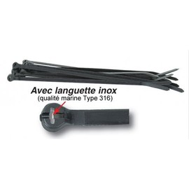 Ty-Rap TY525MXR Cable Tie 222N Tensile Strength, Nylon/Polyamide 6.6, Black (Pack of 100)