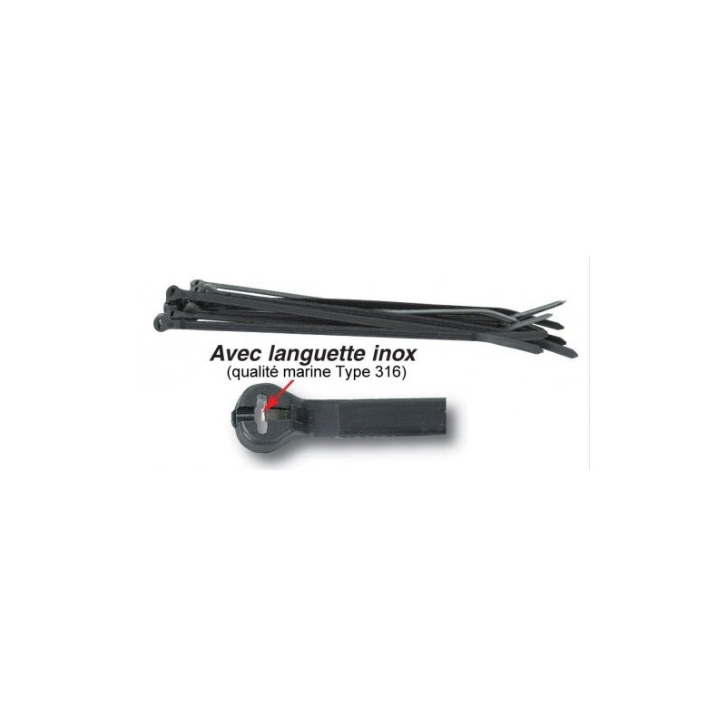 Ty-Rap TY525MXR Cable Tie 222N Tensile Strength, Nylon/Polyamide 6.6, Black