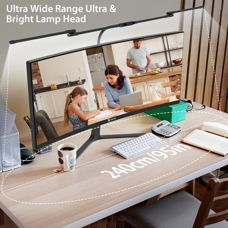 iVict Desk Lamp for Home Office, 24W Flexible Gooseneck Table