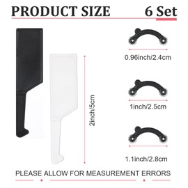 6 Pairs Nose Shaper Nose Up Lifting Shaping Clip Invisible Nose Lifter Beauty Tool Nose Shaper Inserts Silicone Nose Straightener Nose Lift Tools for Women Men (Black, White)