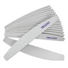 Nail Files (12 Pack), 180/240 Grit Wooden Emery Board Nail