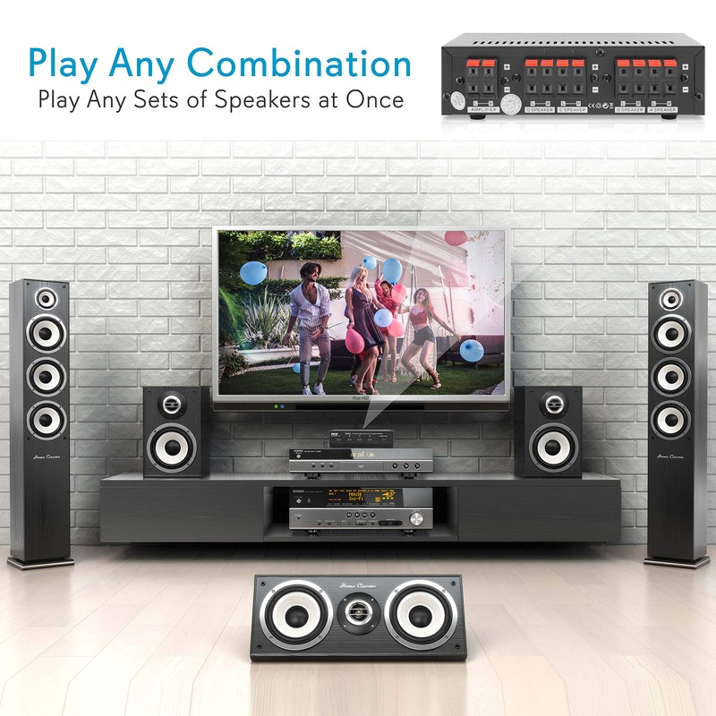 Pyle 4-Zone Speaker Switch Selector - Premium Distribution Box with