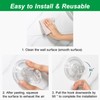 2pcs Suction Hooks,Heavy Duty Plastic Strong Vacuum Suction Cup,Clear Reusable