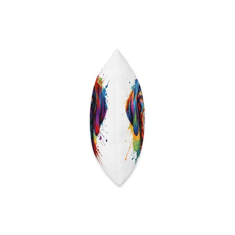 Colorful Splash Art German Shorthaired Pointer Dog GSP Throw Pillow