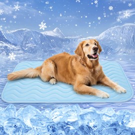 Baodan Dog Cooling Mat, 100 x 70 cm, Washable Cooling Mat for Dogs, Self-Cooling Pads for Dogs and Cats in Hot Summer
