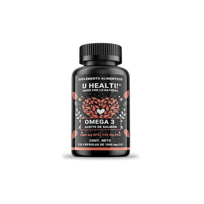 Healti Suplemento Omega Base Aceite Salmón Aporta 1080 Epa 720mg