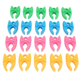 Bobbin Organizer, 20 Pcs 4 Color Bobbin Holder Clamp Sewing Embroidery Silicone Anti Thread Shedding Spool Fixing Bobbin Clip Thread Holder Keep Bobbin Thread Tails Under Control