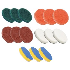 15-Piece Cleaning Brush Pads, Multifunctional Cleaning Brush, Electric Cleaning Brush Replacement, Cleaning Tools, Kitchen Supplies