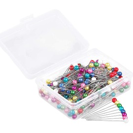600 PCS Straight Pins 1.6 in Pearlized Ball Head Sewing Pins for Fabric DIY Sewing Pins Crafts