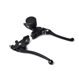 DKMOTORK 0011 Universal 7/8" Motorcycle Levers Hydraulic Brake Master Cylinder Reservoir Clutch Lever Set for Cafe Racer Honda Kawasaki Suzuki Yamaha Dirt Bike
