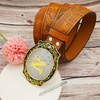 RechicGu Western Belts for Men Women, Initial Letter N Big