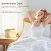 RETEYUNG Rotatable Moonlight Alarm Clock, Sunrise Alarm Clocks, Night Lamp