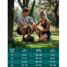 Juclise Bamboo Coolmax Crew Compression Running Socks Athletic Sport Hiking Workout Anti Blister Cushioned Moisture Wicking (UK, Numeric, 8, 12, Regular, Regular, Neon Green)