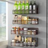 DTUQYX Magnetic Spice Rack for Refrigerator, 4 Pack 100% Metal