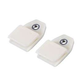 REPAIROCK 2 Pcs Window Door Glass Channel Retainer Clip, 1.73"x1.14"x0.47" Glass Regulator Holder Sash Clip Universal for Car Truck Van Durable Plastic Beige Auto Replacement Parts