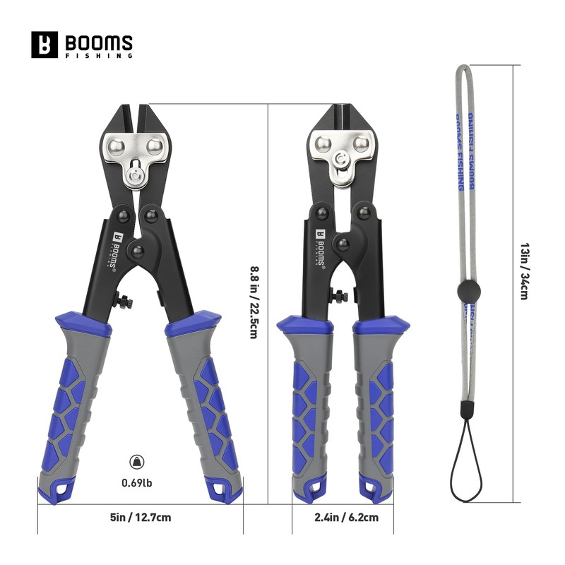 Booms Fishing Hook & Wire Cutter: Upgraded Handle, Cuts Thick