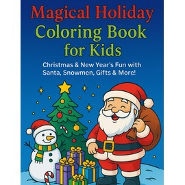 Magical Holiday Coloring Book for Kids: Christmas & New Year’s Fun with Santa, Snowmen, Gifts & More!