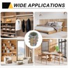 sourcing map 58 Pcs Threaded Inserts for Wood, Zinc Alloy