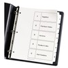 Customizable TOC Ready Index Black and White Dividers, 5-Tab, 1