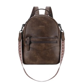 RAVUO Mini Backpack for Women, Fashion Vegan Leather Small Ladies Rucksack Handbag for Teens Girls