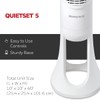 Honeywell QuietSet Tower Fan 5 Speed - White