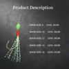 RuiJiaXiang Fishing Hooks Sabiki Feather Rigs with Luminous Beads 5