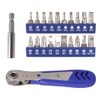 Right Angle Magnetic Screwdriver, Mini Ratchet Wrench with 20 Screwdriver