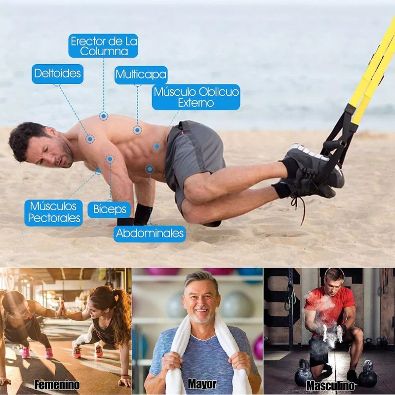 TIANTIANDE Suspensión Entrenamiento Bandas De Resistencia De Tipo Trx