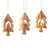 KASSIS Geschenkartikel Olive Wood Christmas Decoration Tree Decorations Set of