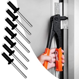 Blind Rivets Aluminium Rivets Pop Rivets Set 4 mm x 6 mm Blind Rivets Assortment Large Head Black Pop Rivets Pack of 100 Rivets Anthracite Dome Rivet for Rivet Tool Blind Rivet Pliers (4 mm x 6 mm)