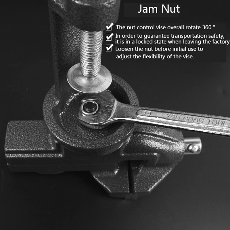 MYTEC Mini Home Vise, nylon jaws Clamp-On Vise, 2.0" black