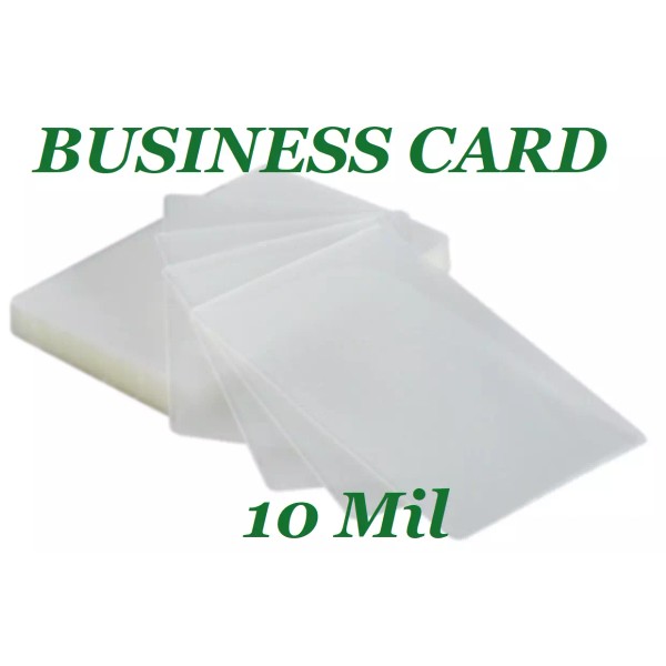 CORBIN QUALITY 100 Business Card 10 Mil Laminating Pouches Sleeves