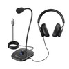 Simplecom UM360 Plug and Play USB Desktop Microphone with Headphone