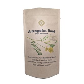 Premium Astragalus Root 250g – 100% Pure, Raw, Wild, Non-GMO, Vegan - Boosts Immunity, Boosts Energy, and Protects Against Oxidants - Perfect for Tinctures and Teas