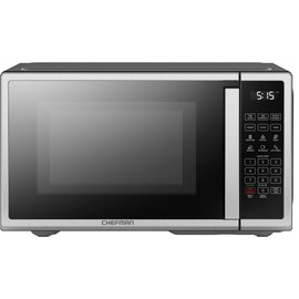 Chefman Countertop Microwave Oven 1.1 Cu. Ft. Digital Stainless Steel Microwave 1000 Watts with 6 Auto Menus, 10 Power Levels, Eco Mode, Memory, Mute Function, Child Safety Lock, Easy Clean
