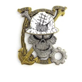 COAST GUARD  AIDS TO NAVIGATION TEAM WANCHESE ANT  OBX 3" SKULL  CHALLENGE COIN