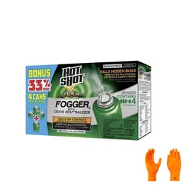 Hot Shot Fogger with Odor Neutralizer | Premium USA Supply Gloves for Safe Eradication | USA Supply Pest ID Card