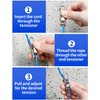 4 Pack Rope with Roller Tensioner, Tie Down for Camping