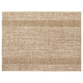 Feuille Burlap Placemats Set of 4 Washable Cloth Table Mats Natural Color Woven Farmhouse Boho Place Mats for Kitchen Table Indoor