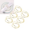12pcs Spiral Napkin Rings Matte Gold Electroplating Prevent Fading Table
