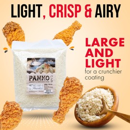 Fusion Select 2 Packs Panko Bread Crumbs - Japanese-Style Toasted Vegan Panko Breadcrumbs for Breading, Frying, Baking - For Fried Chicken & Pork, Baked Pasta, Roasted Vegetables, Tonkatsu