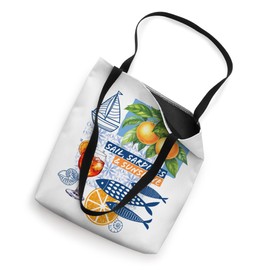 Mediterranean Vibes - Vintage Coastal Summer Look Tote Bag
