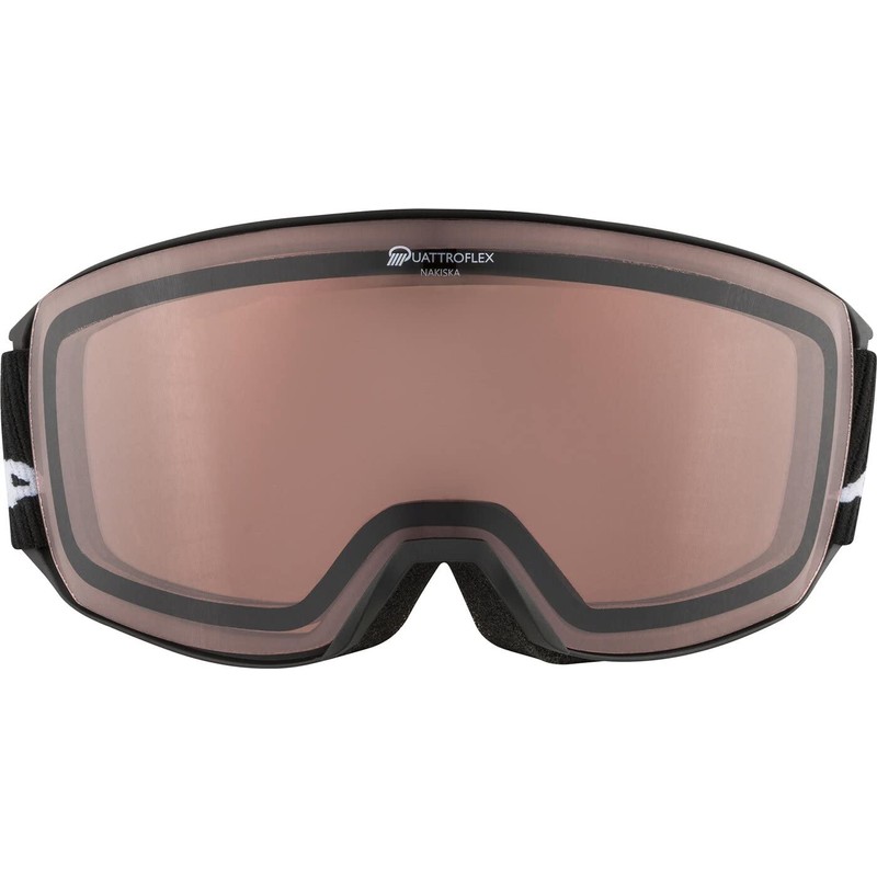 Alpina Nakiska Q Ski Goggles, Matte Black, One Size