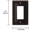 Henne Bery Sunken Pearls Heavy Duty Decorative Wall Plate Switch