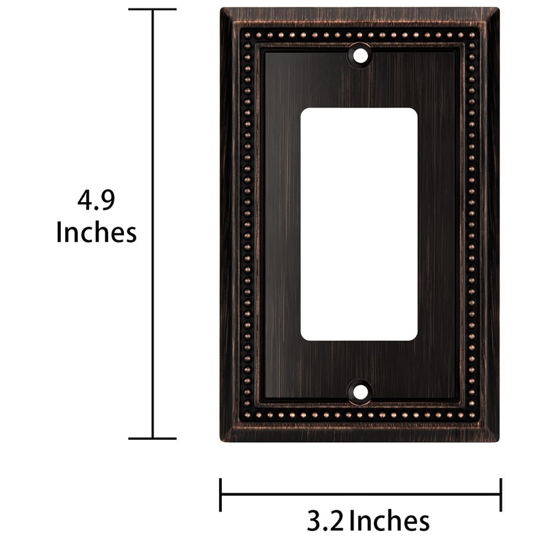 Henne Bery Sunken Pearls Heavy Duty Decorative Wall Plate Switch